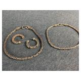 Sterling Silver Bracelets & Earrings