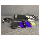 Sony Blu-Ray/DVD Player, Roku TV & Headphones