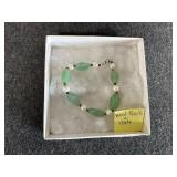 Jade and Pearl Bracelet