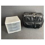 Computer Carry Case and Plastic Organizer