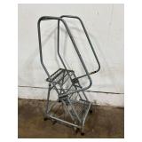 3-Step Industrial 'Tilt and Roll' Safety Ladder