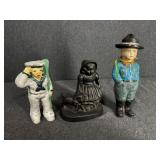 3 - Vintage Cast Iron Figures