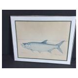 Signed Richard L. Bryant Tarpon Artwork Print