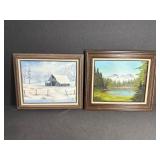 2 - Framed Signed H.M. Smith Nature Paintings