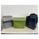 Lot of Plastic Totes