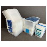 Lot of Plastic Totes