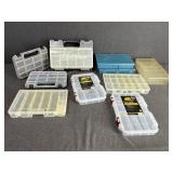Lot of Plastic Compartmental Boxes