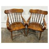 Carved Wooden Chair Set