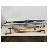 Lot of Skiis and Poles