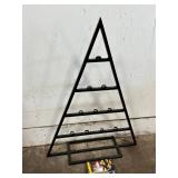 Metal Christmas Tree with Electric Tea Candles