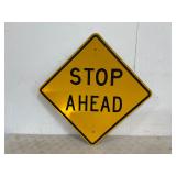 Stop Ahead Street Sign