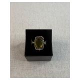 New Sterling Silver Citrine Ring