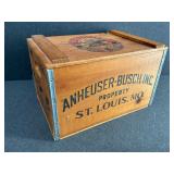 Anheuser-Busch Wooden Advertising Crate
