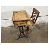 Wooden School Desk