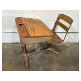 Wooden School Desk