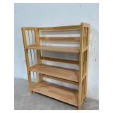 Folding Wood Bookshelf