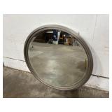 Large Beveled Circular Mirror