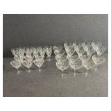 Lot of Clear Glass Stemware
