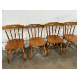 4 - Wooden Dining Chairs