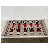 Handwoven Wool Navajo Yei Rug