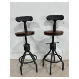 2 - Industrial Bar Stools
