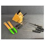 Knife Block with Henckels Knives & More