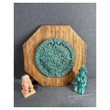 Aztec Sun Stone Calendar & Figures