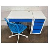 Desk with Rolling Chair
