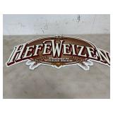 HefeWeizen Wheat Beer Metal Advertising Sign