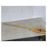 5 1/2' Wooden Feather Twin Stripe Paddle