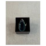 New Sterling Silver Blue Topaz Ring