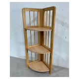 Folding Wood Corner Shelf