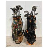 Lot of Golf Clubs