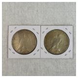 1922 and 1923 Peace Dollars