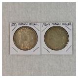 1897 and 1921-S Morgan Dollars