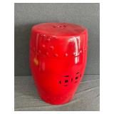 Red Ceramic Plant Pedestal