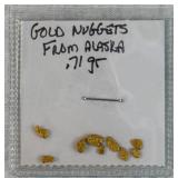 Gold Nugget from Alaska ï¿½ .71 grams