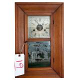 ANTIQUE E.N. WELCH “CAPITAL AT ALBANY NY” SCENE CLOCK - WORKING