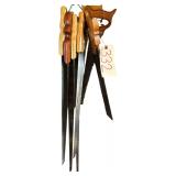 7 ASSORTED HANDSAWS - 2 DISSTON AND OTHERS