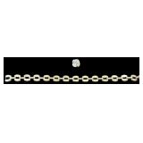 STERLING SILVER BRACELET (UNMARKED, BUT VERIFIED) - 0.69 OUNCES, STERLING SILVER FILLING