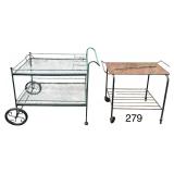 2 IRON SERVICE CARTS