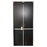 2-DOOR CABINET W/ CONTENTS - HAS KEYS