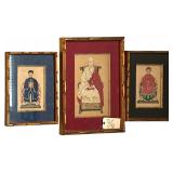 3 FRAMED ORIENTAL PRINTS