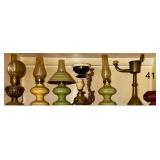 6 SMALL SIZE/MINIATURE OIL LAMPS