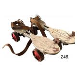 PAIR OF VINTAGE 4-WHEEL ROLLER SKATES