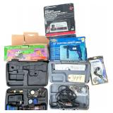 2 DREMEL TOOLS, POWER CRAFT 1/2” ELECTRIC IMPACT DRILL, 4-1/2” ANGLE GRINDER, SCHUMACHER 6/2 AMP DUAL RATE BATTERY CHARGER