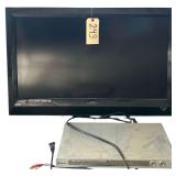 VIZIO 32” TELEVISION W/ MEMORIES DVD PLAYER (BOTH UNTESTED)