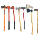 3 STOTZ MONSTER MAUL TYPE AXES/MAULS, 3 AXES, SLEDGE HAMMER