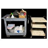 2 ROLLING CARTS W/ CONTENTS