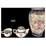 ORIENTAL PLANTER (HOLE DRILLED IN BOTTOM), ANDREA BY SADEK INDIVIDUAL TEA SET